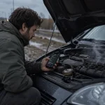 Panne moteur : voyant moteur orange fixe avec OBD branché