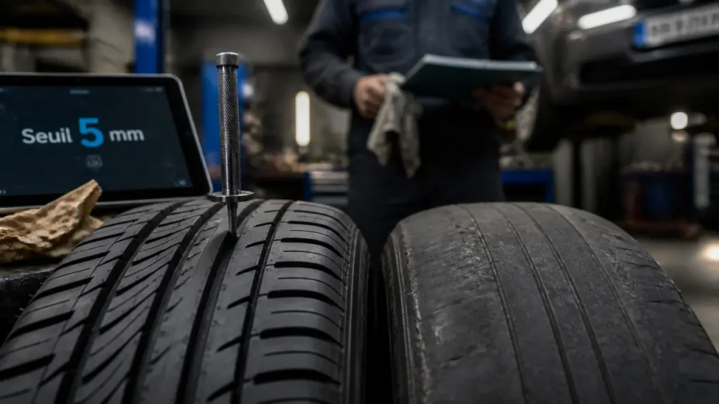 Peut on changer un seul pneu : vérifier la limite de 5 mm