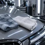 Dégraisser carrosserie avec dégraissant et essuyage immédiat à la microfibre