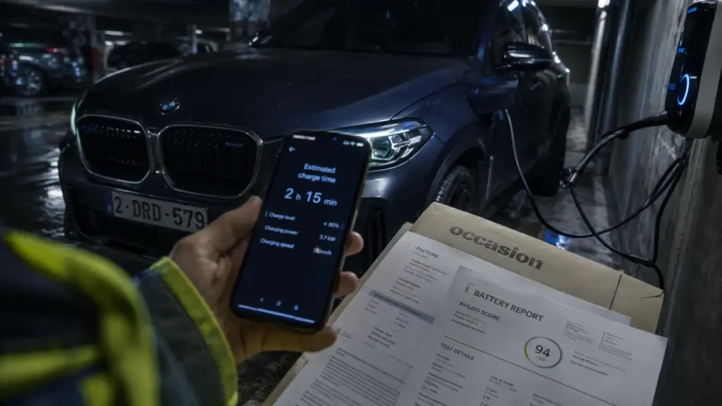 Meilleure hybride rechargeable occasion d’occasion : recharge 50 km, batterie et estimation sur smartphone