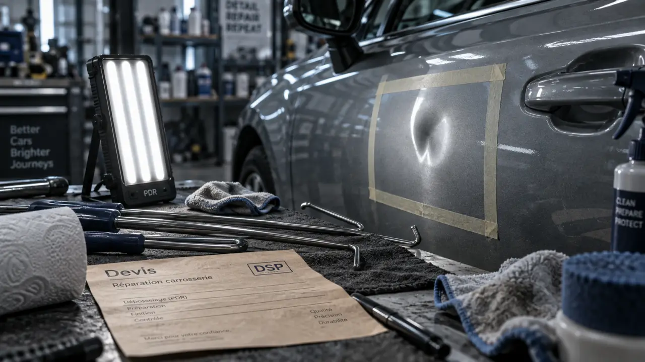 Réparation coup de portière prix : portière bosselée, atelier carrosserie