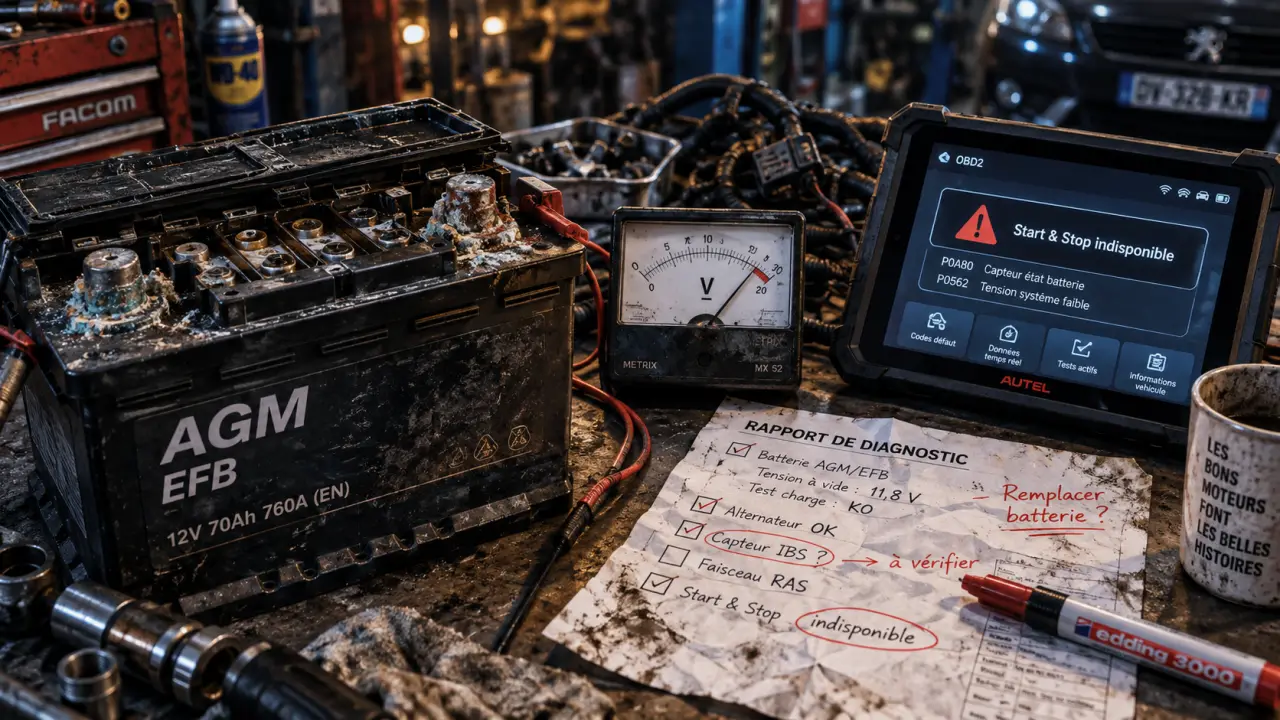 Start and Stop ne fonctionne plus : batterie faible en veille normale ou panne