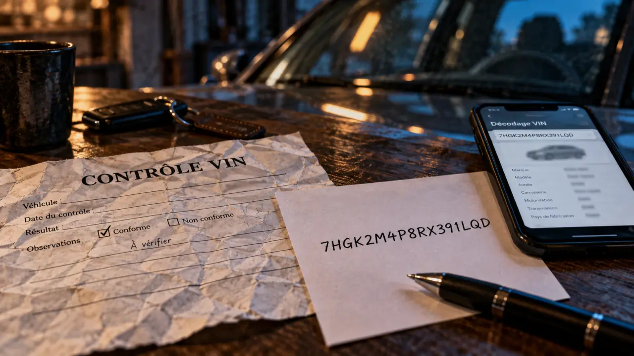 vin decoder gratuit pour vérifier un VIN 17 caractères