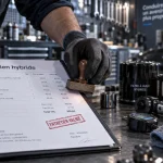 Coût entretien voiture hybride : mécanicien en garage et dossier d’entretien