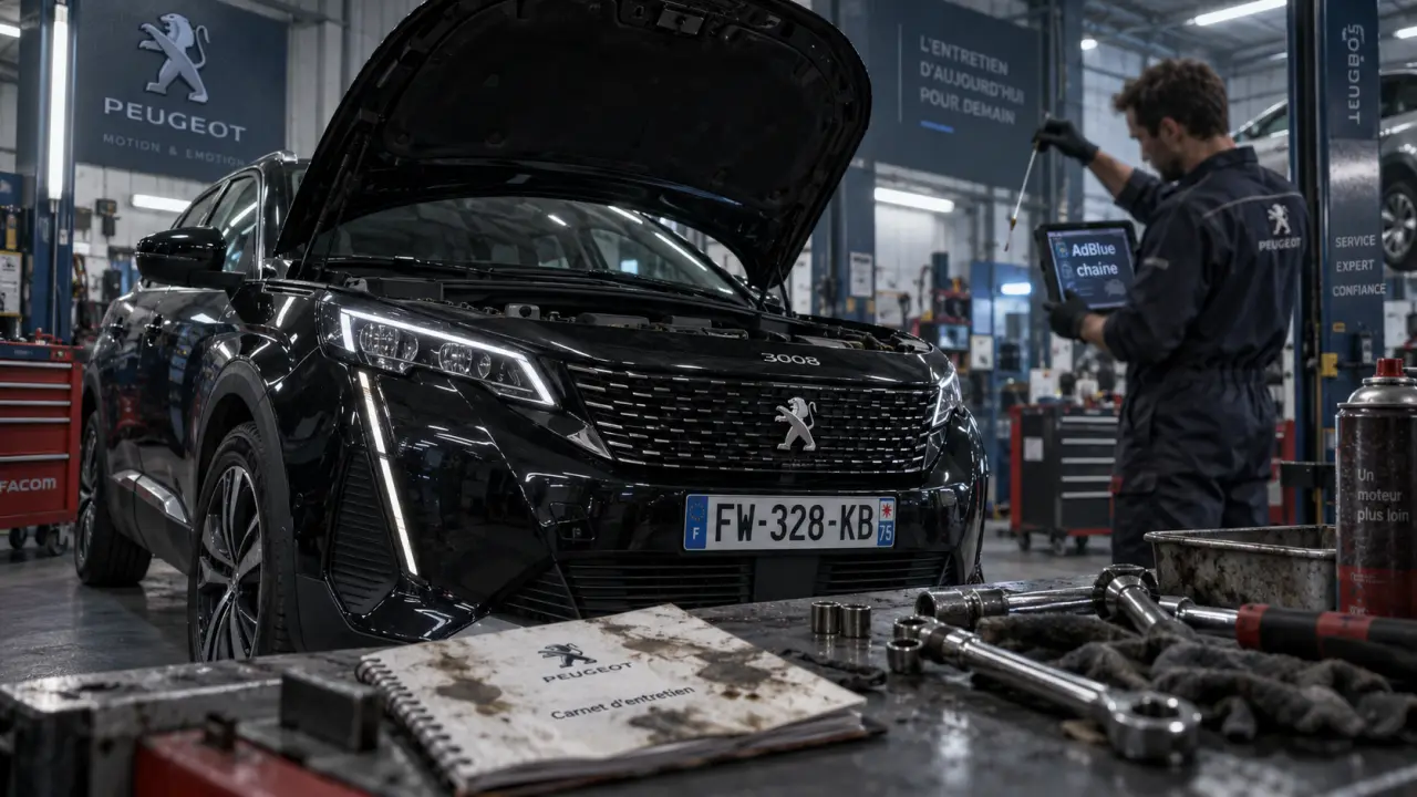 Peugeot 3008 1.5 BlueHDi 130 fiabilité — garage et contrôle AdBlue/chaîne